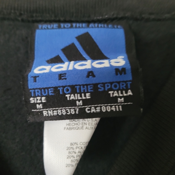 Men Size Medium Adidas Pullover Sweater Nebraska Football color Black - Picture 3 of 6